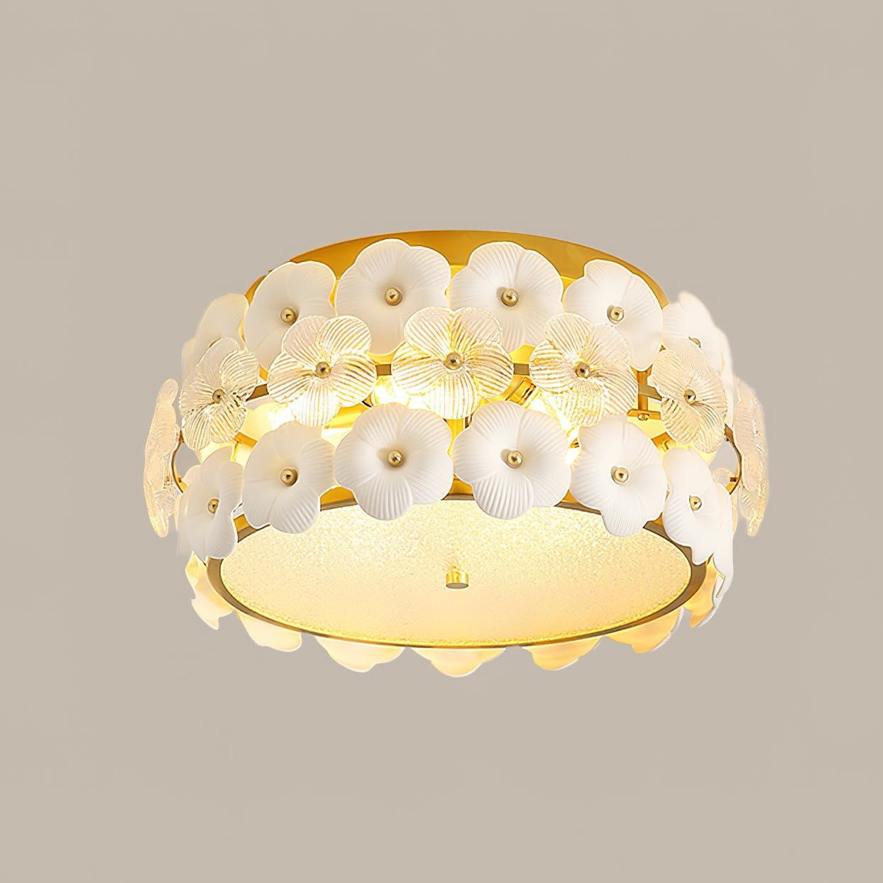 Flower Cluster Glass Ceiling Light