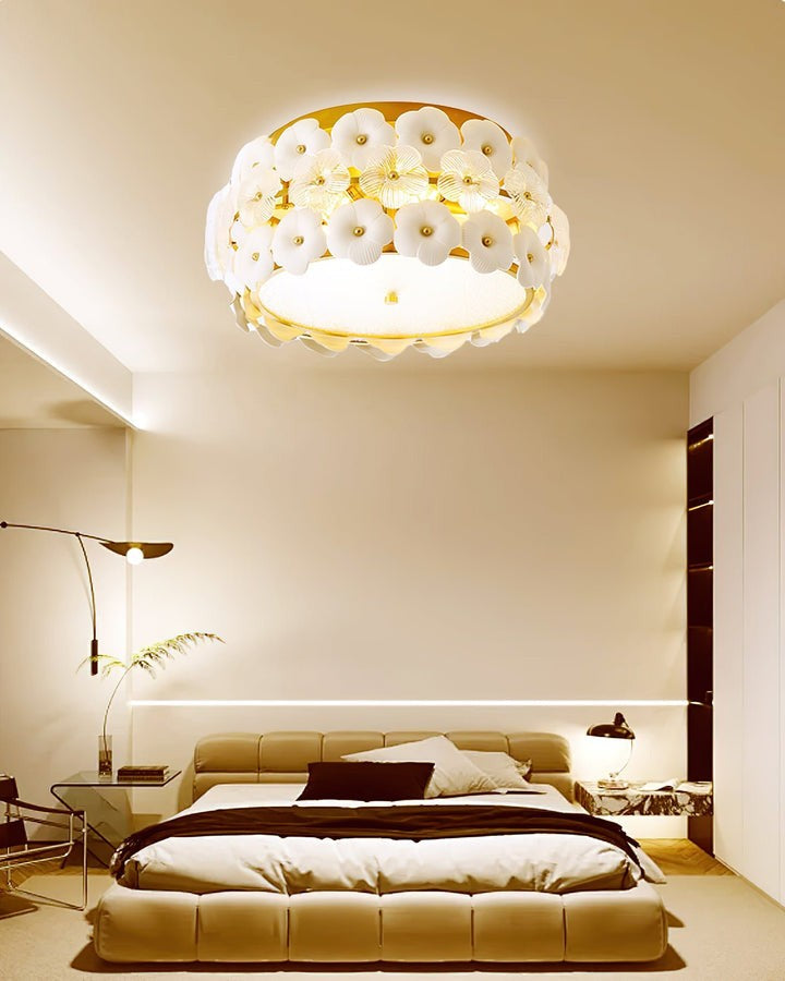 Flower Cluster Glass Ceiling Light