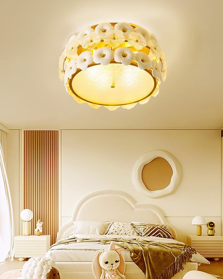 Flower Cluster Glass Ceiling Light