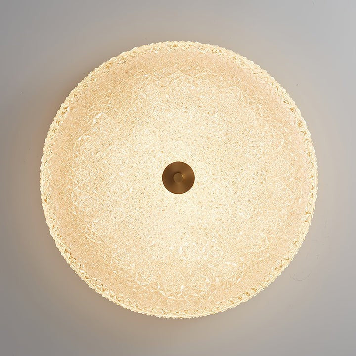 Frost Textured Glass LED Flush Mount Ceiling Light