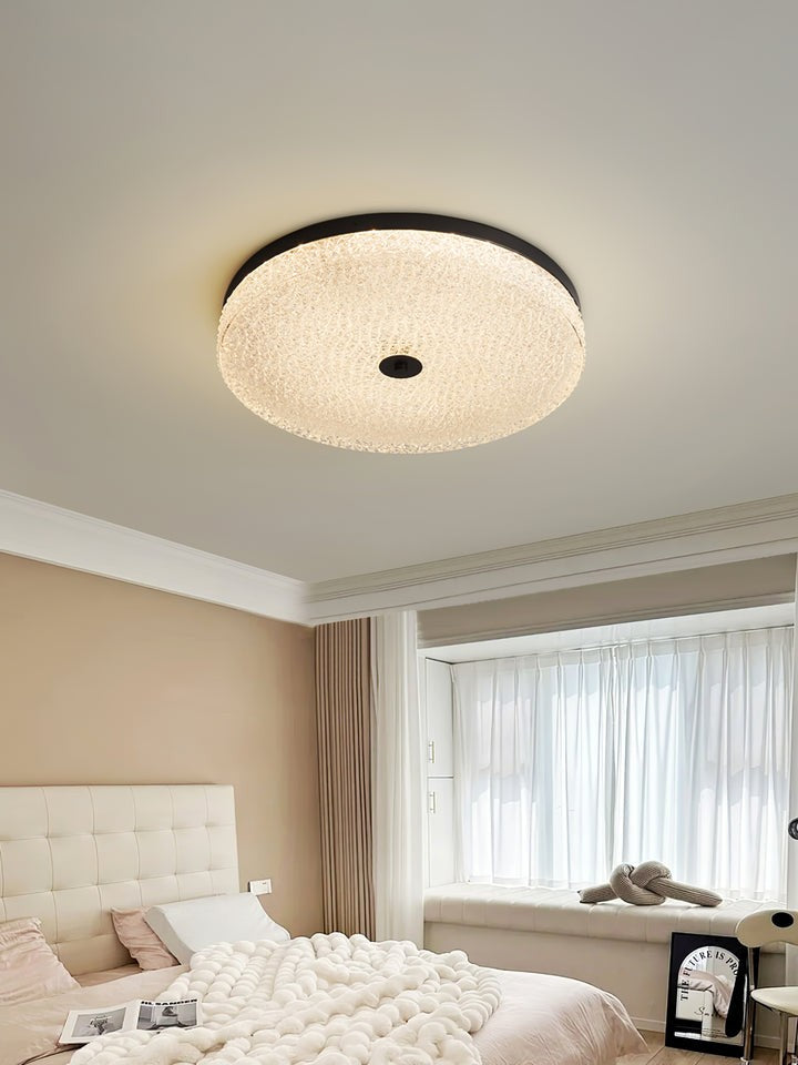 Frost Textured Glass LED Flush Mount Ceiling Light
