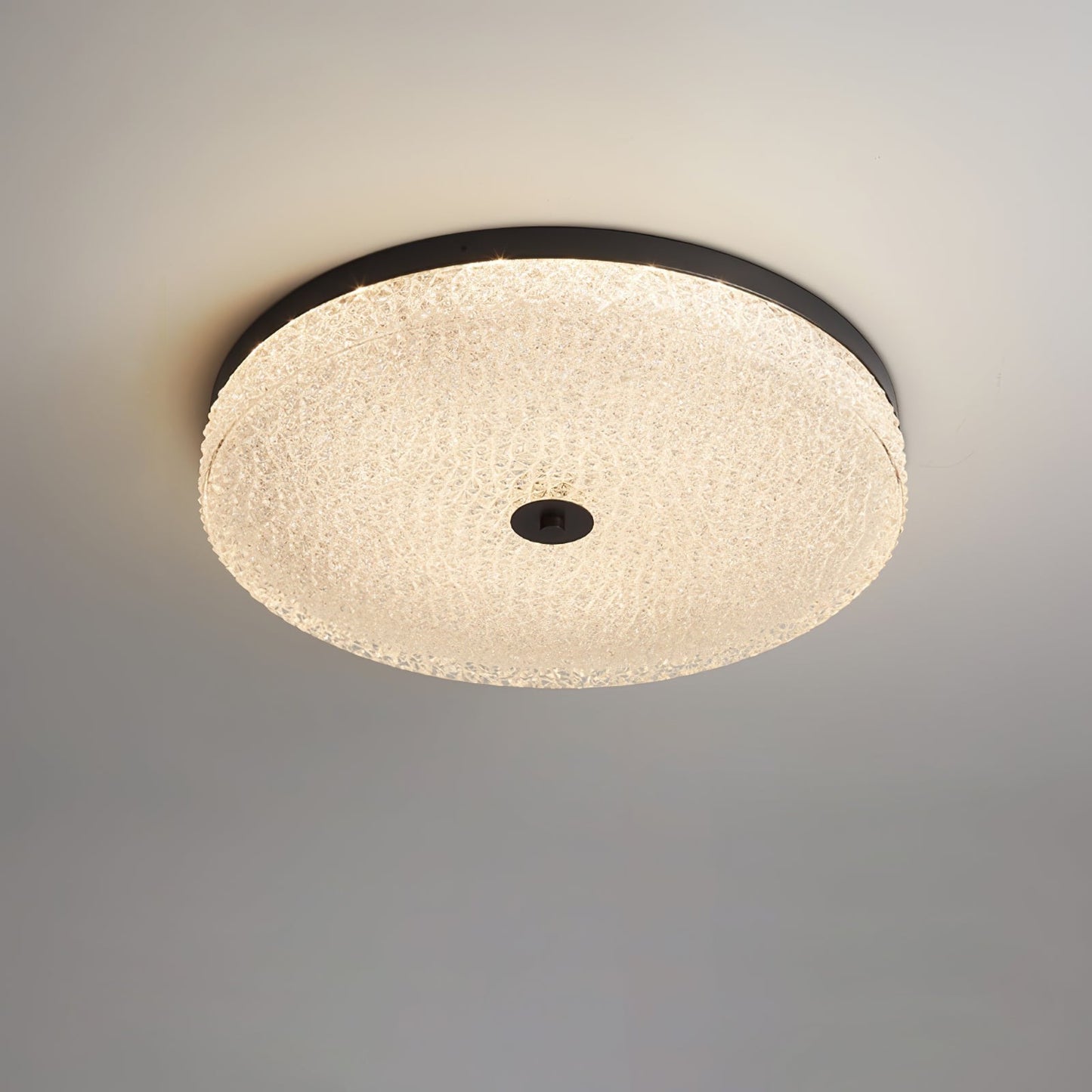 Frost Textured Glass LED Flush Mount Ceiling Light
