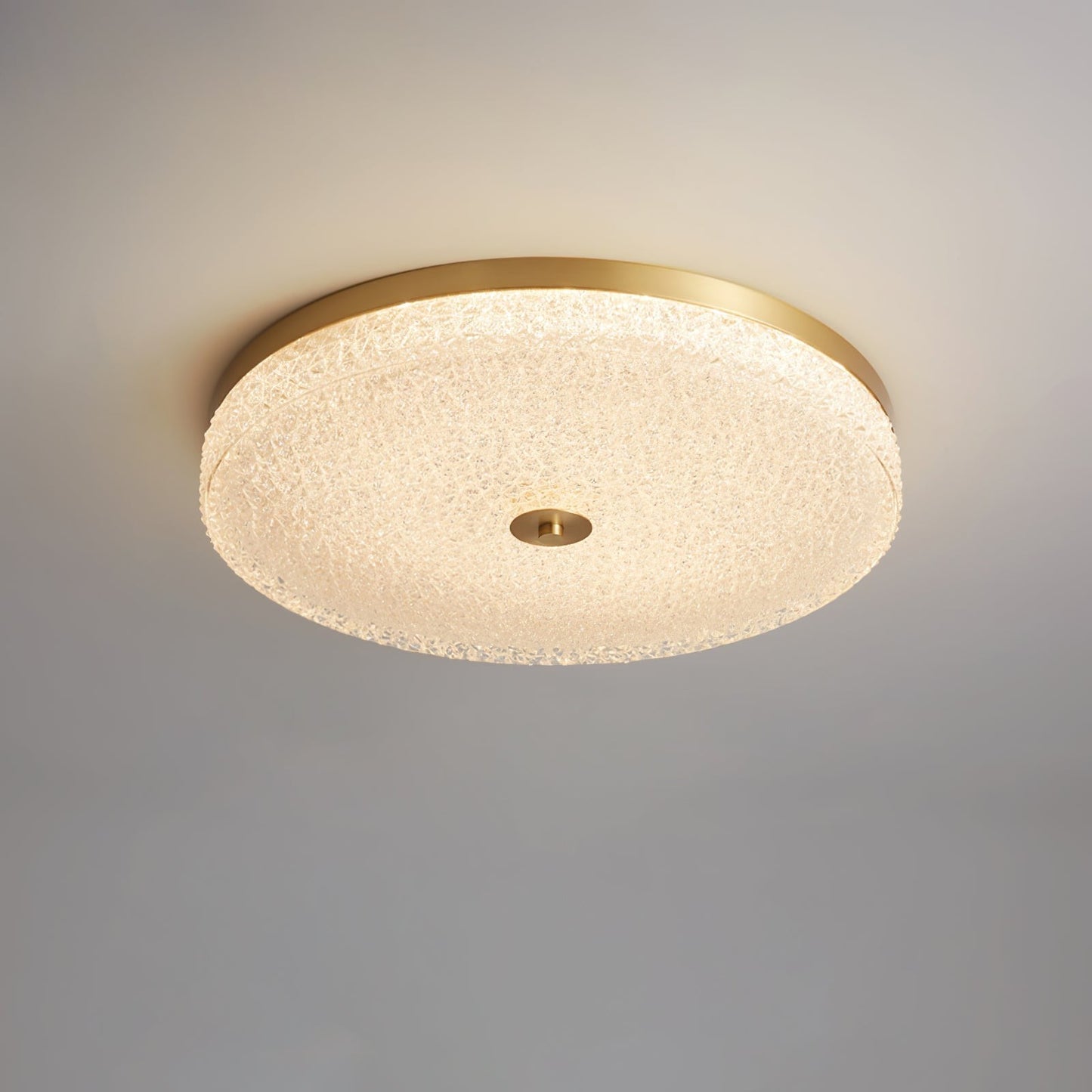 Frost Textured Glass LED Flush Mount Ceiling Light