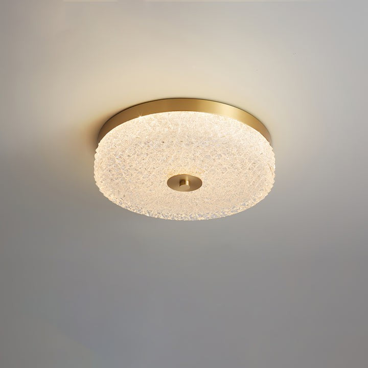 Frost Textured Glass LED Flush Mount Ceiling Light