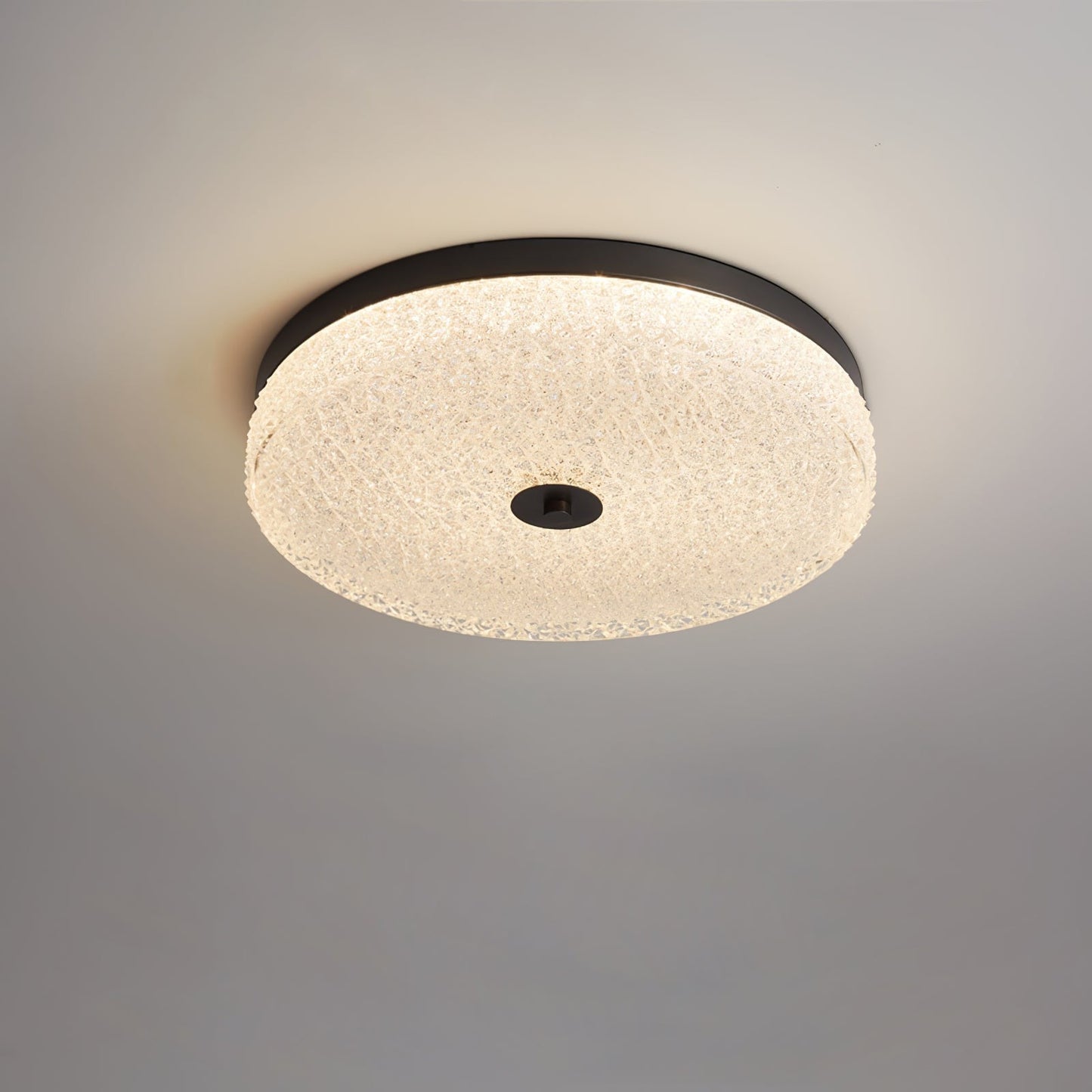Frost Textured Glass LED Flush Mount Ceiling Light