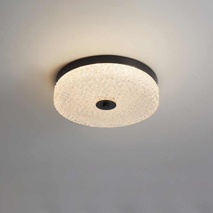 Frost Textured Glass LED Flush Mount Ceiling Light