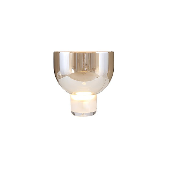 Frozen Cone Glass LED Table Lamp