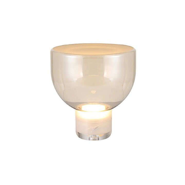 Frozen Cone Glass LED Table Lamp