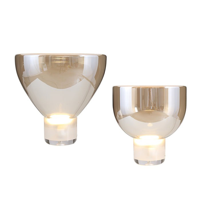 Frozen Cone Glass LED Table Lamp
