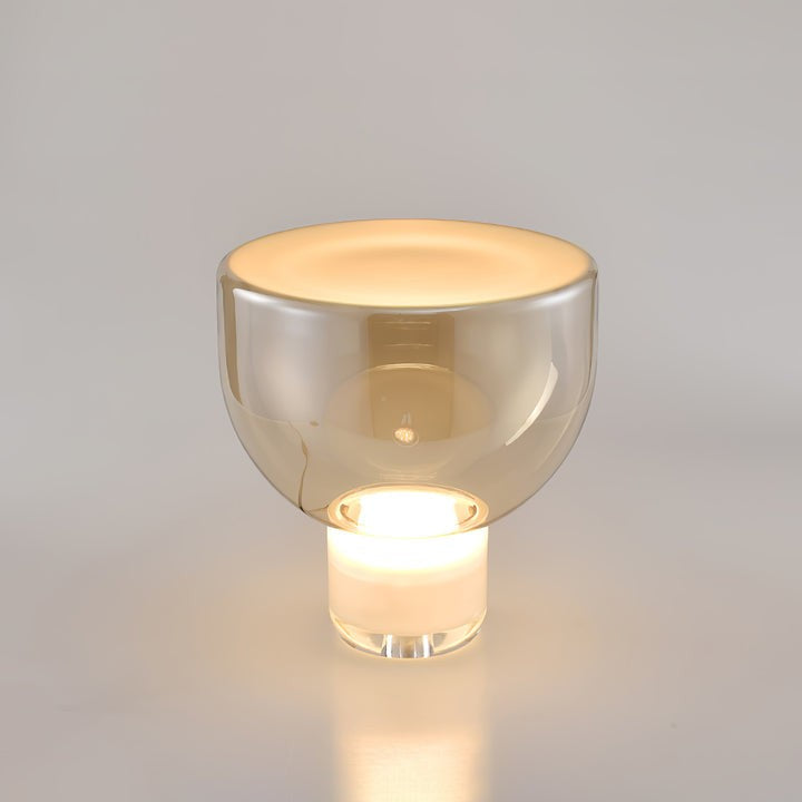 Frozen Cone Glass LED Table Lamp