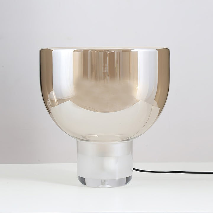 Frozen Cone Glass LED Table Lamp