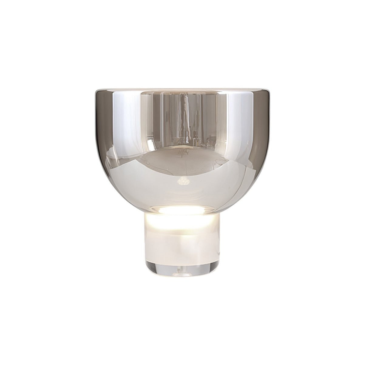 Frozen Cone Glass LED Table Lamp