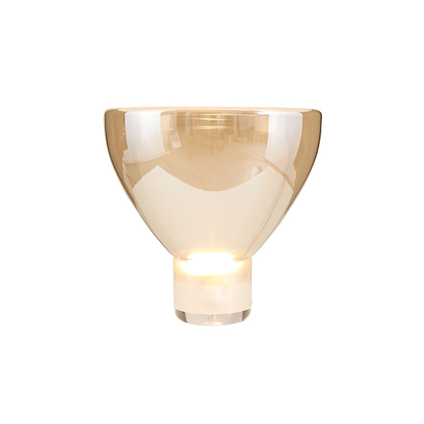 Frozen Cone Glass LED Table Lamp