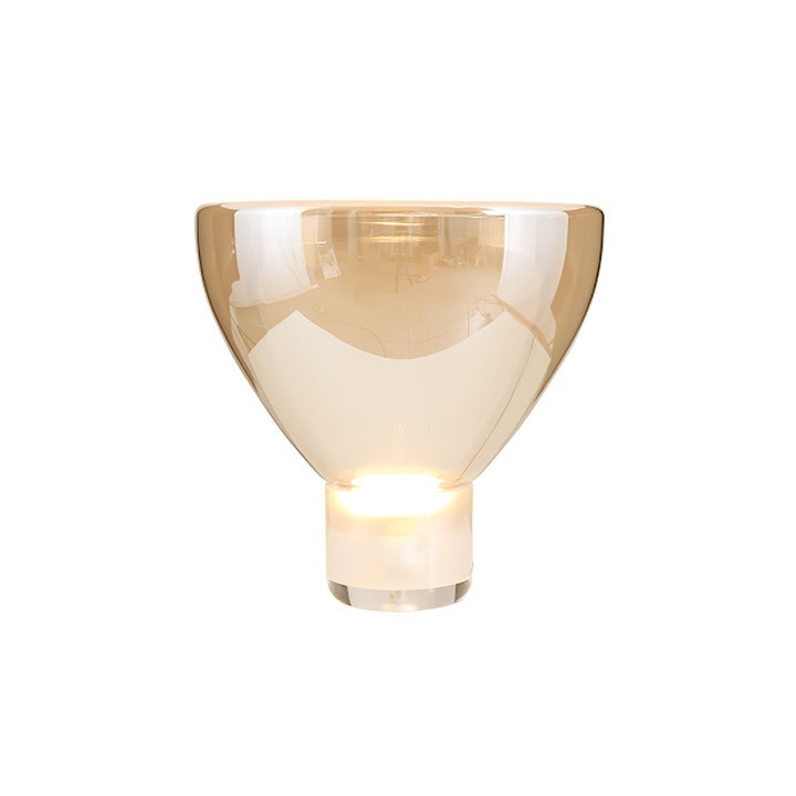 Frozen Cone Glass LED Table Lamp