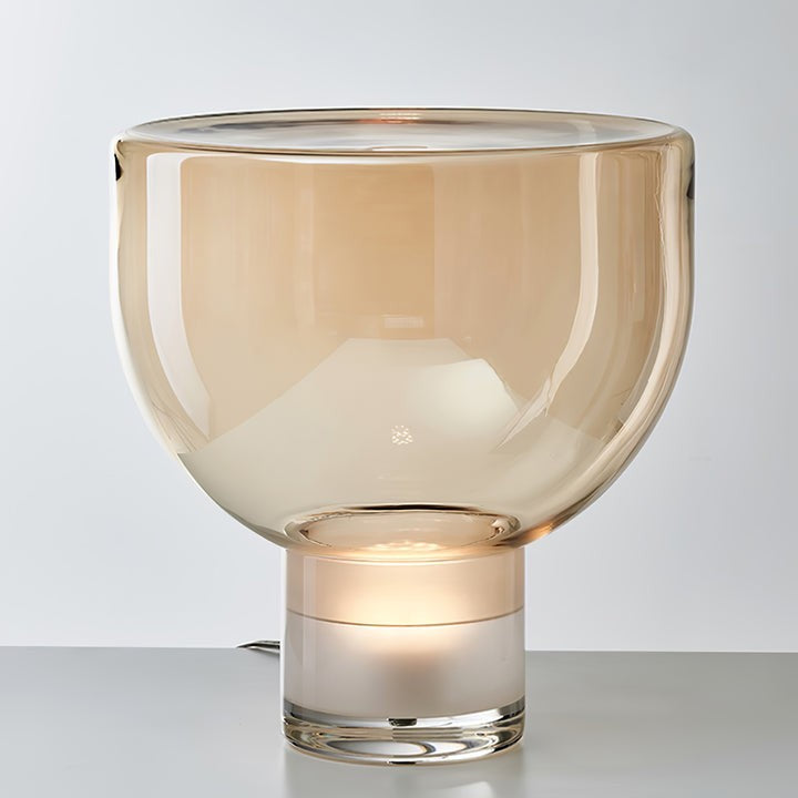 Frozen Cone Glass LED Table Lamp