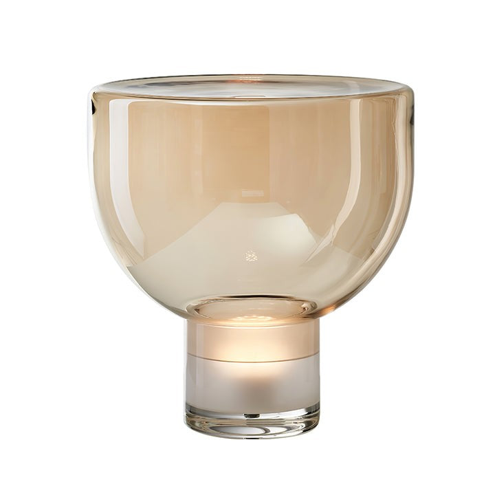 Frozen Cone Glass LED Table Lamp