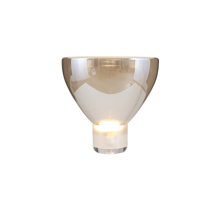 Frozen Cone Glass LED Table Lamp