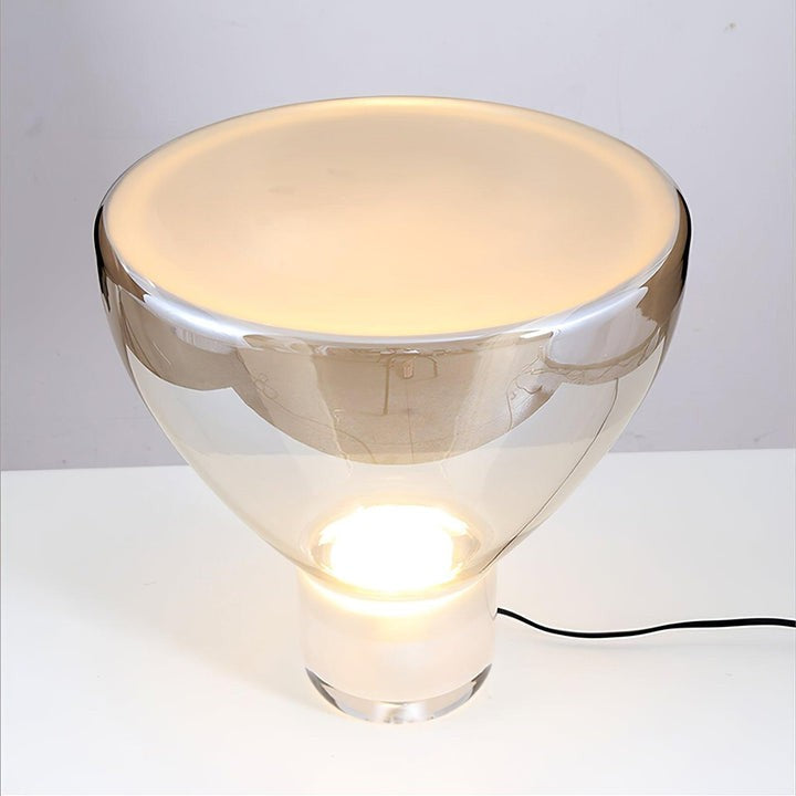 Frozen Cone Glass LED Table Lamp