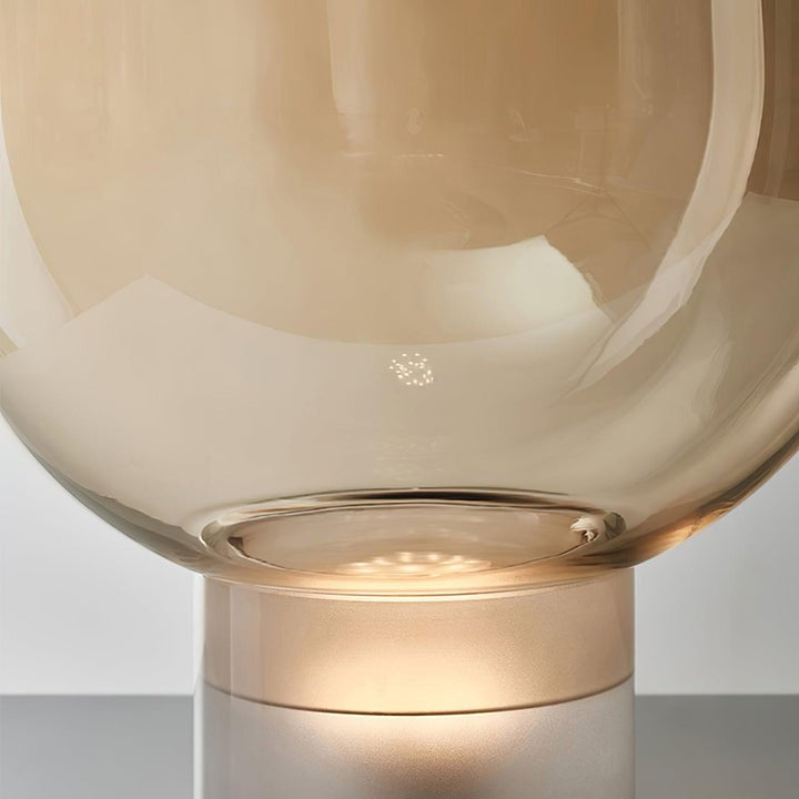 Frozen Cone Glass LED Table Lamp