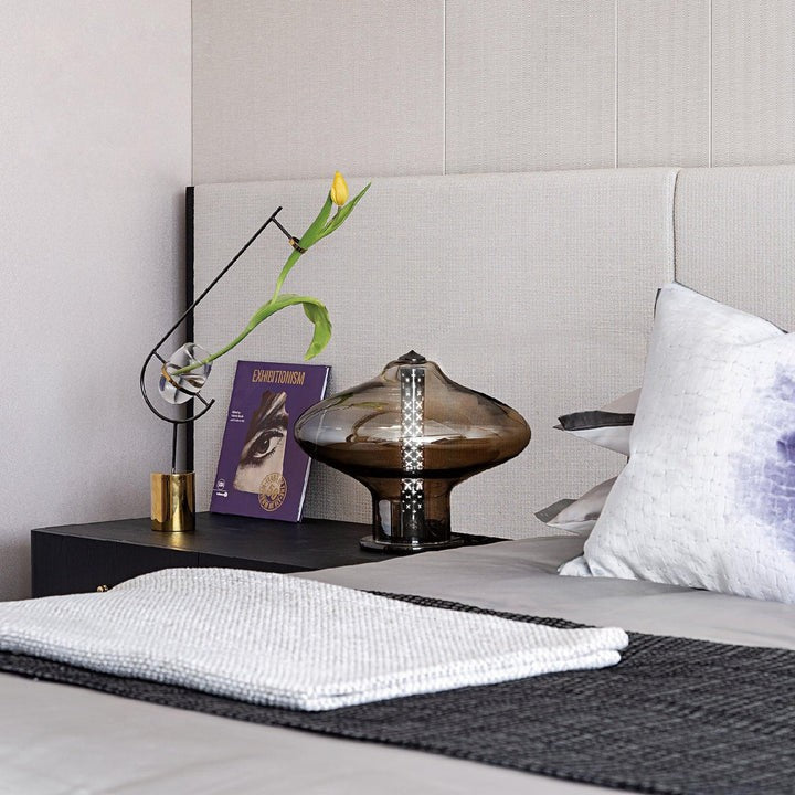 Futuristic Glass LED Table Lamp