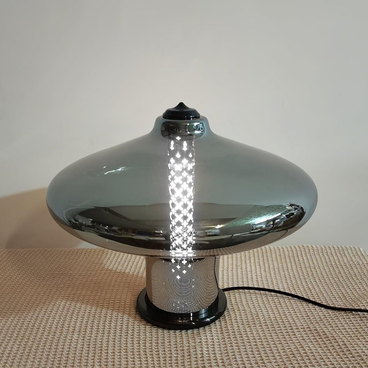 Futuristic Glass LED Table Lamp