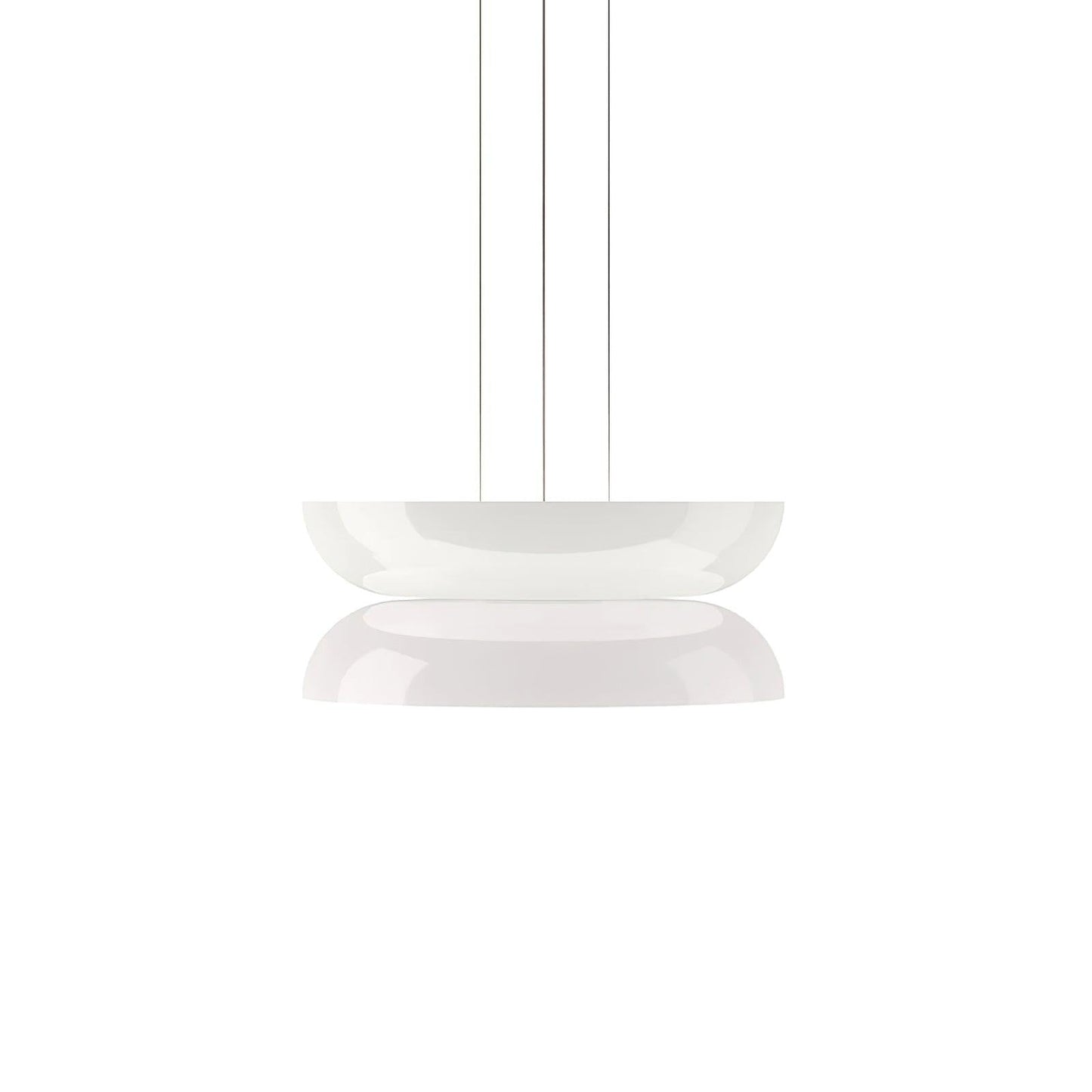 Geometric White Glass LED Pendant Light