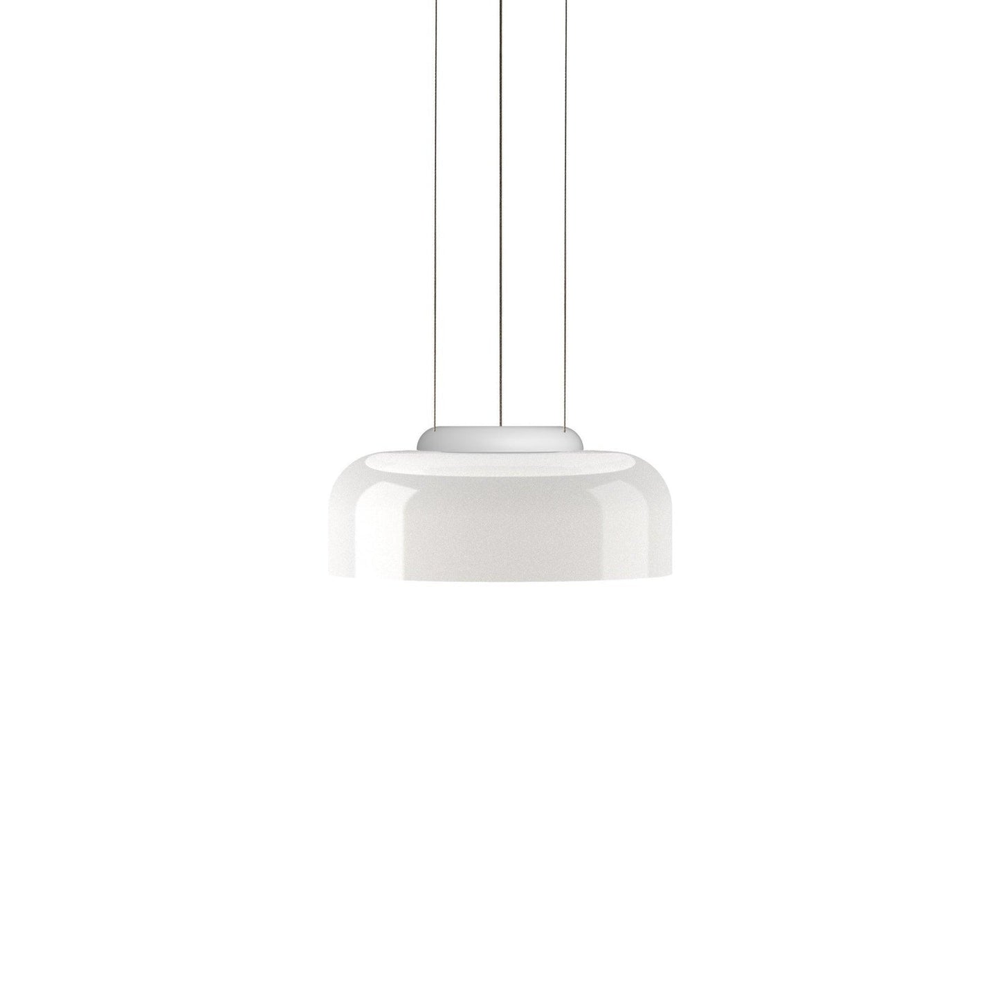 Geometric White Glass LED Pendant Light
