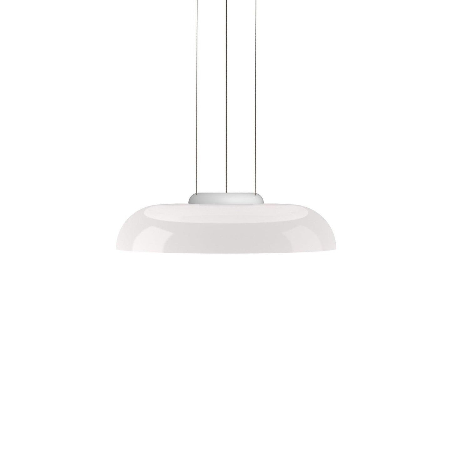 Geometric White Glass LED Pendant Light