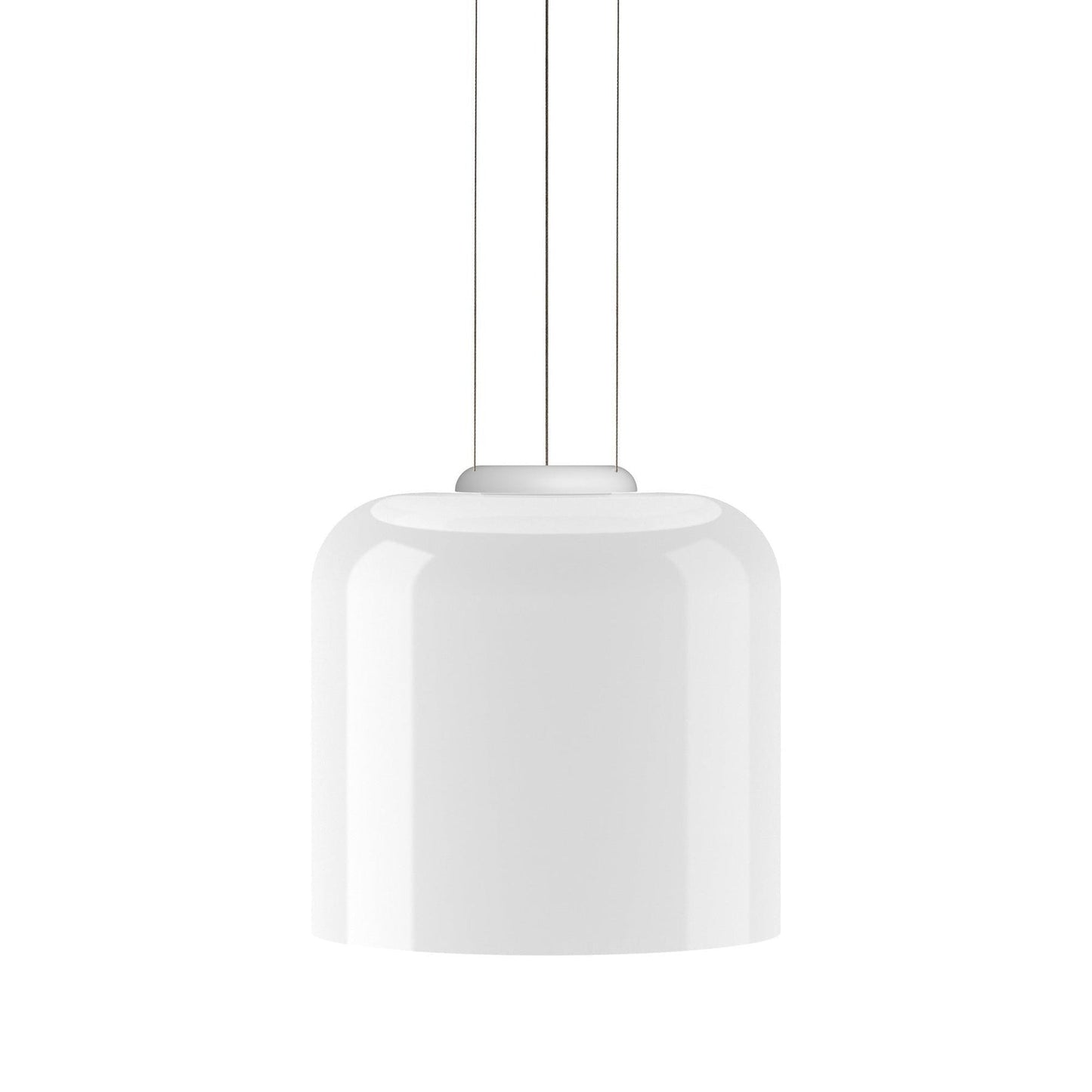 Geometric White Glass LED Pendant Light