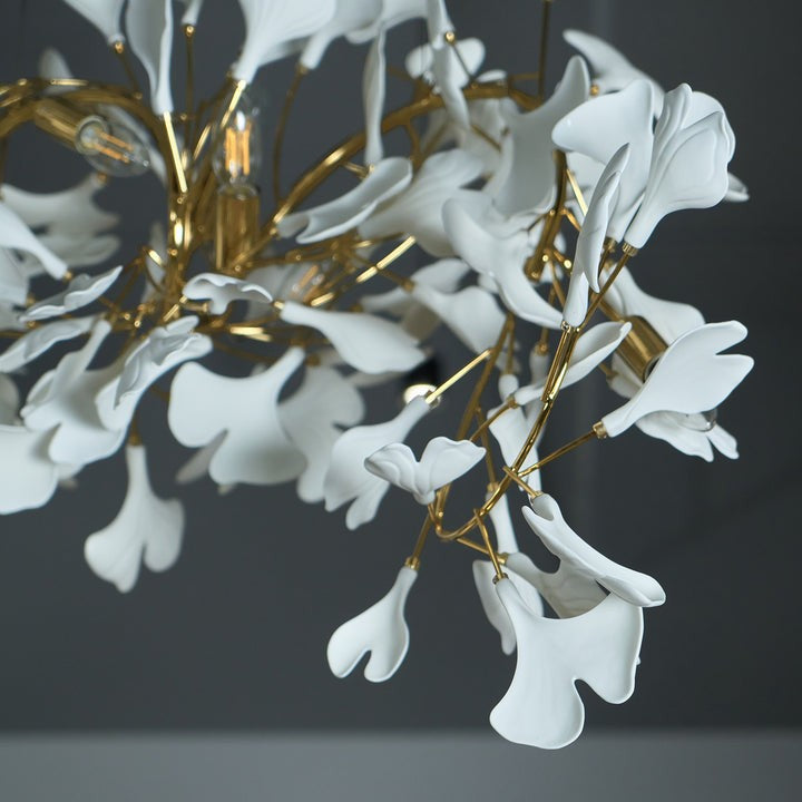 Gingko Leaf Chandelier – Modern Pendant Lighting Fixture