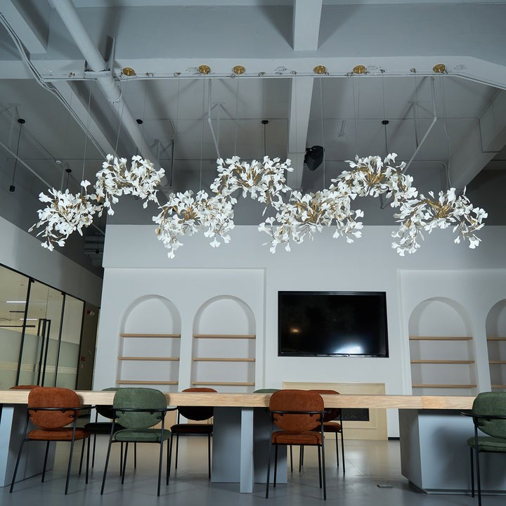 Gingko Leaf Chandelier – Modern Pendant Lighting Fixture