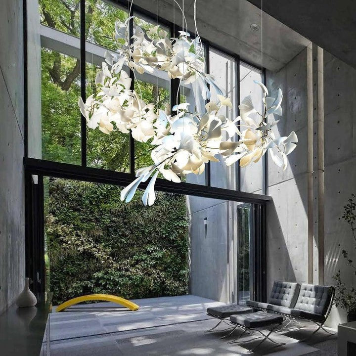 Ginkgo Leaf-Inspired Chandelier E