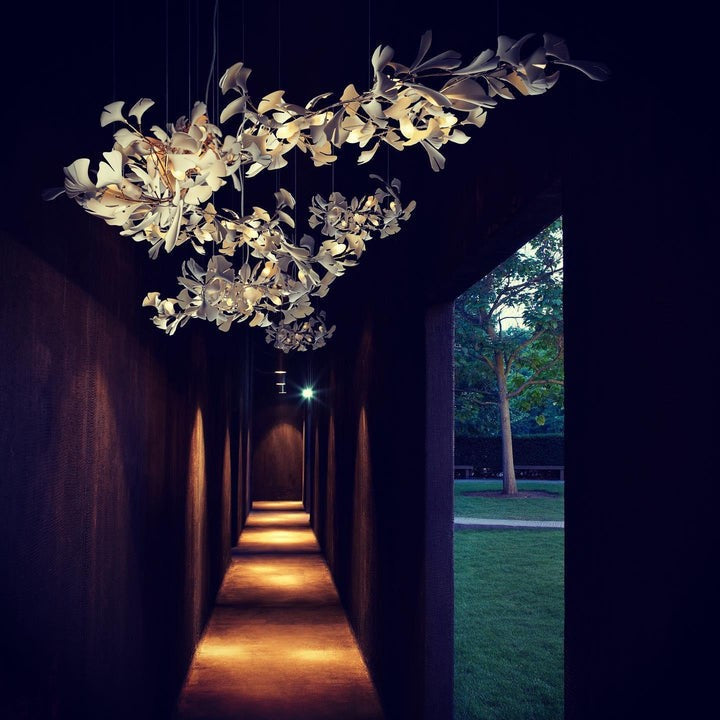 Ginkgo Leaf-Inspired Chandelier E