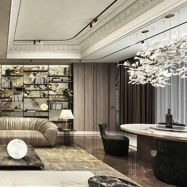 Ginkgo Leaf-Inspired Chandelier E