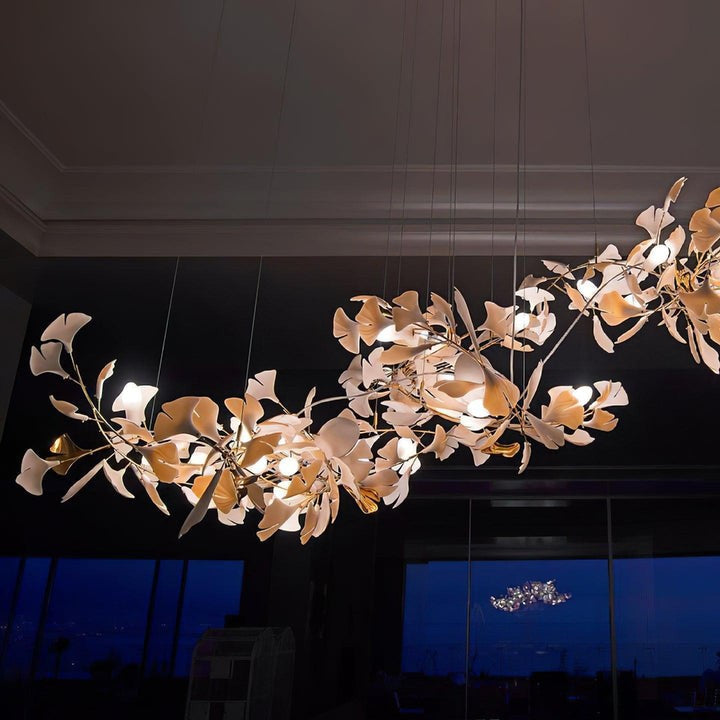 Ginkgo Leaf-Inspired Chandelier E