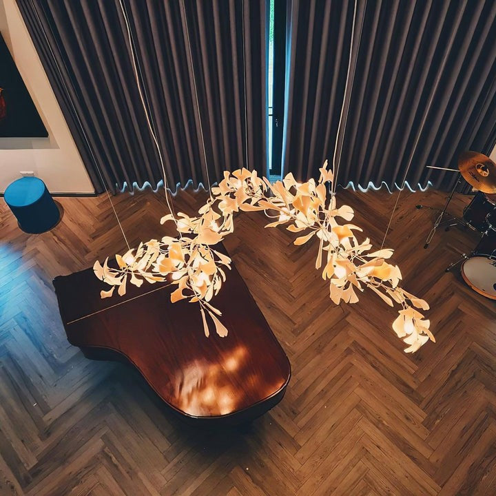 Ginkgo Leaf-Inspired Chandelier E