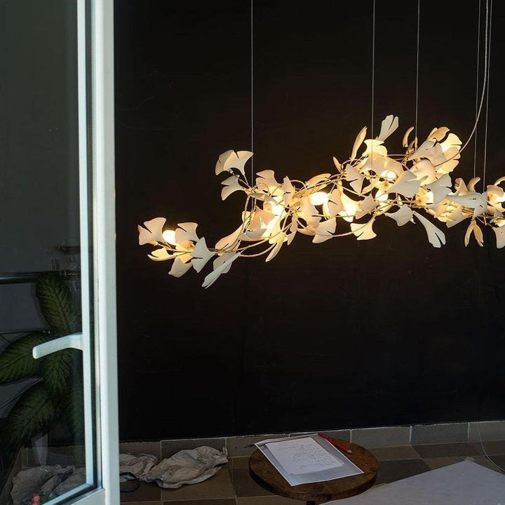 Ginkgo Leaf-Inspired Chandelier E