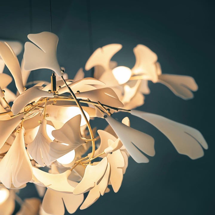 Ginkgo Leaf-Inspired Chandelier E