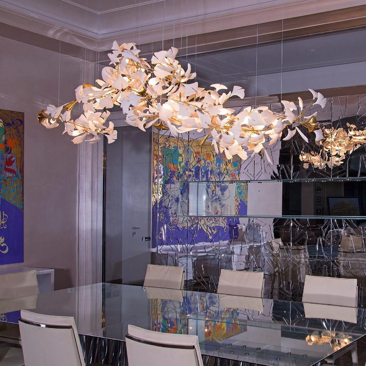 Ginkgo Leaf-Inspired Chandelier E