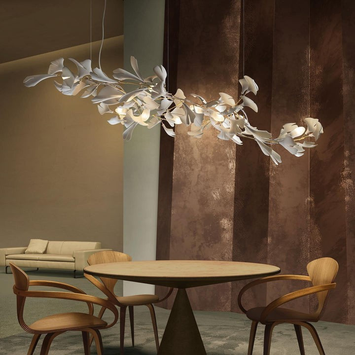 Ginkgo Leaf-Inspired Chandelier E