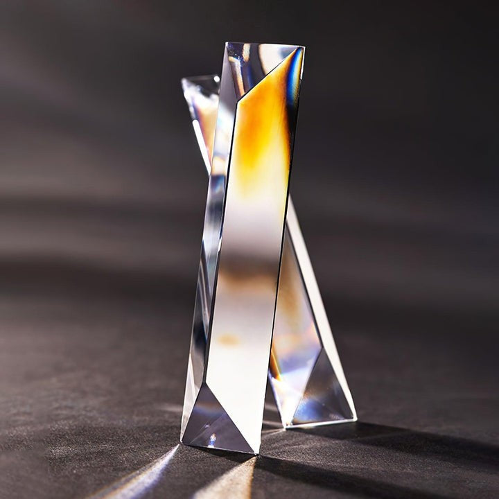 Gold Crystal LED Wall Sconce – Geometric Modern Lighting