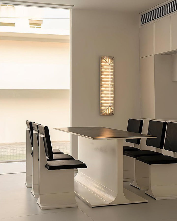 Gothic-Inspired Patterned Glass LED Wall Sconce