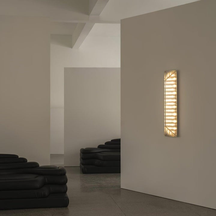 Gothic-Inspired Patterned Glass LED Wall Sconce