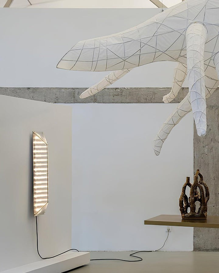 Gothic-Inspired Patterned Glass LED Wall Sconce