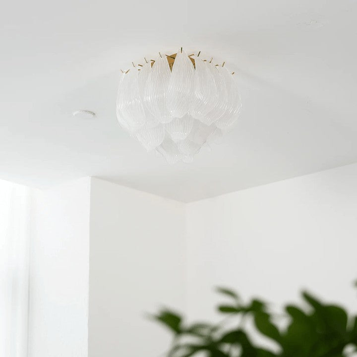 Hand-Blown Murano Glass Ceiling Light