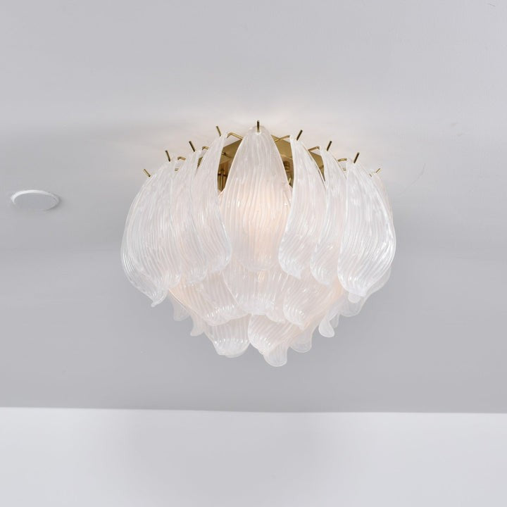 Hand-Blown Murano Glass Ceiling Light