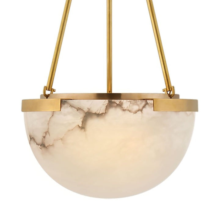 Handcrafted Alabaster LED Ceiling Chandelier