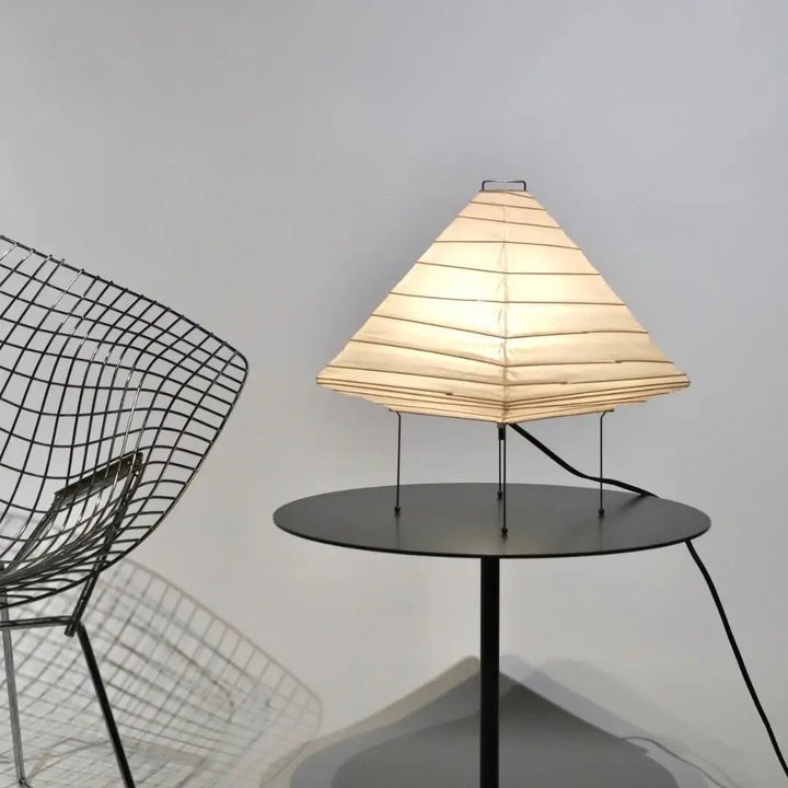 Handcrafted Origami-Style Paper Table Lamp