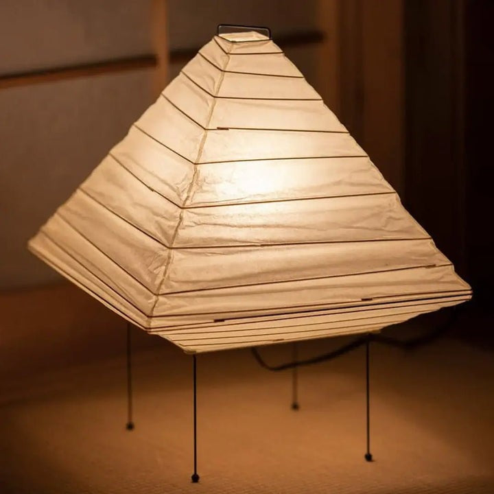 Handcrafted Origami-Style Paper Table Lamp
