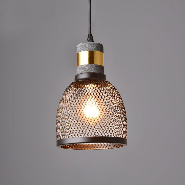 Industrial Cement Mesh Pendant Light